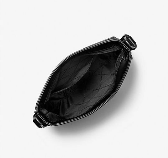 Michael Kors - Jet Set Travel Signature Logo Messenger Bag/Crossbody BLACK/WHITE