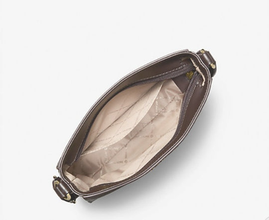 Michael Kors - Jet Set Travel Signature Logo Messenger Bag/Crossbody BROWN/GOLD