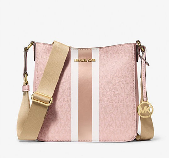 Michael Kors - Jet Set Travel Signature Logo Messenger Bag/Crossbody PINK/GOLD