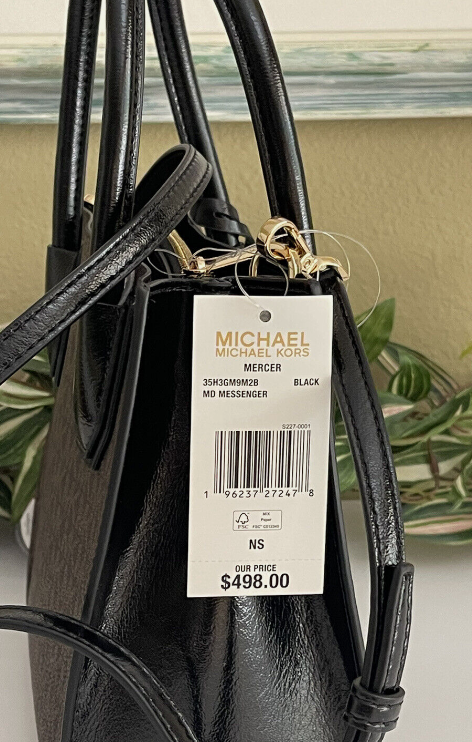 Michael Kors MERCER Medium Brown Logo Crossbody Bag
