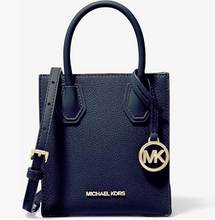 Load image into Gallery viewer, Mercer Crossbody Bag - Small Pebbled Leather in Navy Blue
