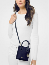 Load image into Gallery viewer, Mercer Crossbody Bag - Small Pebbled Leather in Navy Blue
