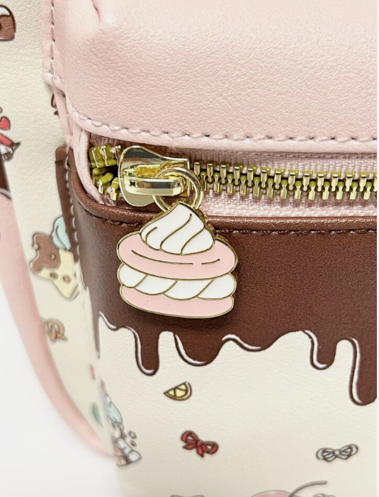 Tiny Tan Sweet Treats Mini Backpack Inspired By BTS - zip charm