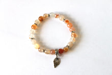 Load image into Gallery viewer, Copy of GENUINE Natural Stones/Healing Crystals, hand-crafted bracelets (Citrine, Pink Agate, Blue Sodalite, Black Obsidian, Amethyst).
