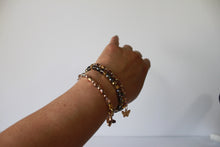 Load image into Gallery viewer, Czech Crystals/Glass hand-crafted bracelets (Multiple styles/color options available). Adorned with silver or gold charms
