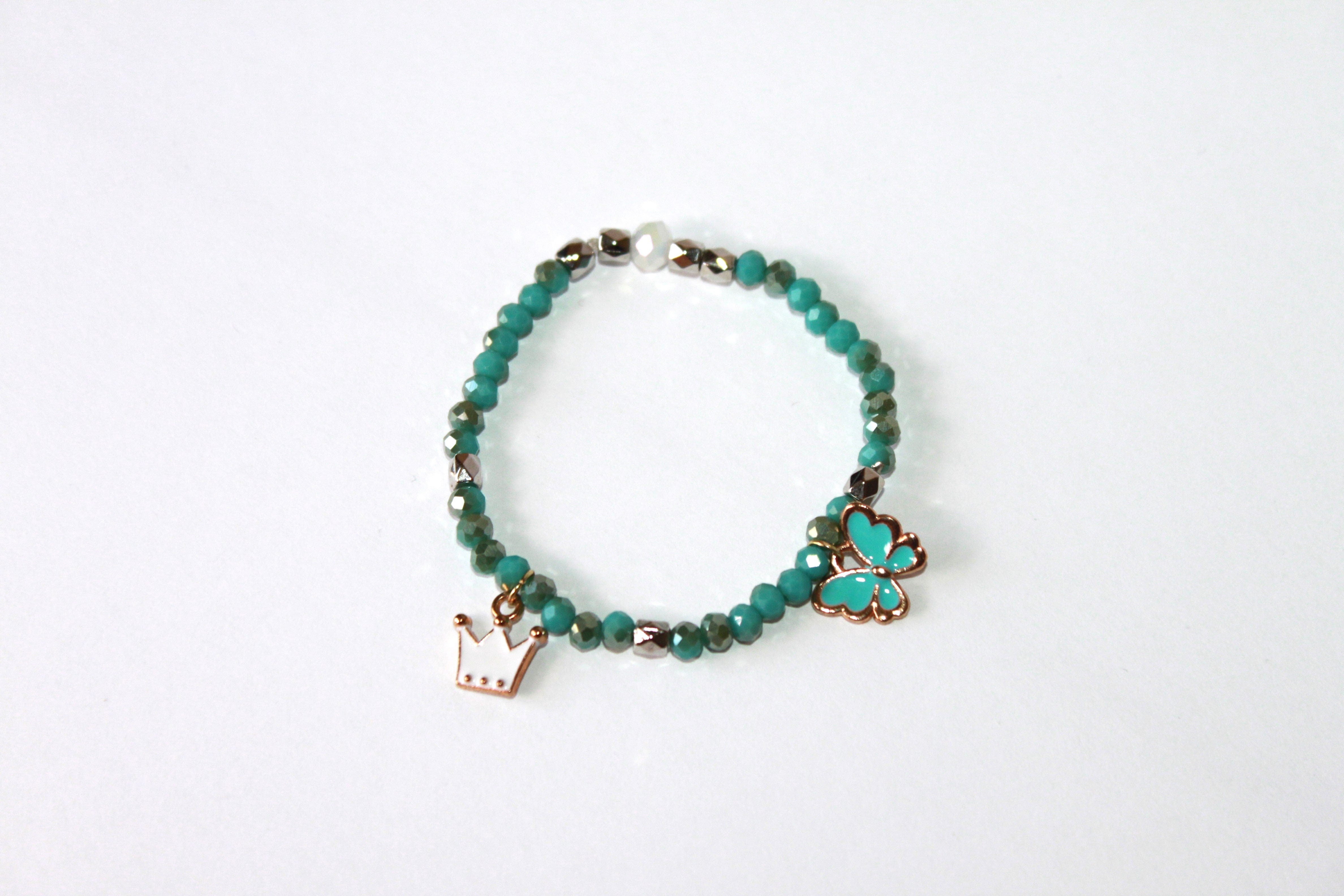 Copy of GENUINE Natural Stones/Healing Crystals, hand-crafted bracelets (Green and blue agate, white labradorite, green jade).