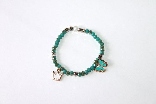 Copy of GENUINE Natural Stones/Healing Crystals, hand-crafted bracelets (Green and blue agate, white labradorite, green jade).