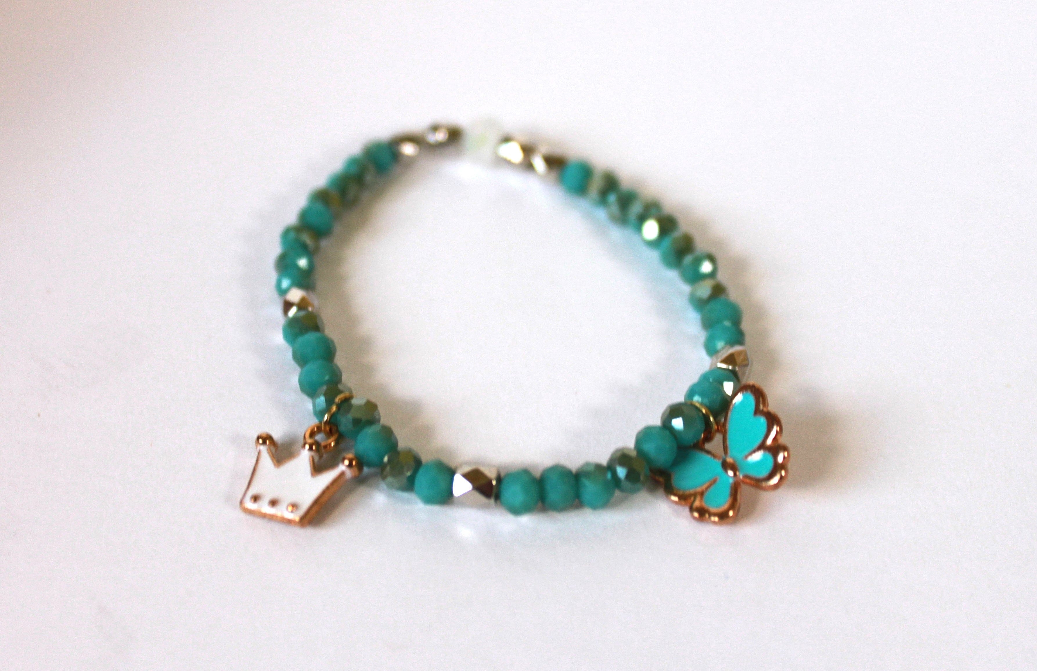 GENUINE Natural Stones/Healing Crystals, hand-crafted bracelets (Green and blue agate, white labradorite, green jade).