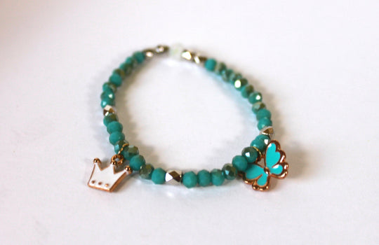 GENUINE Natural Stones/Healing Crystals, hand-crafted bracelets (Green and blue agate, white labradorite, green jade).