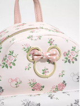 Load image into Gallery viewer, Loungefly Disney Minnie Mouse Pastel Floral Mini Backpack - minnie ears
