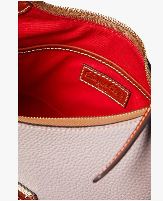 Pebble Grain Baguette Shoulder Bag -interior by Dooney & Bourke - Oyster