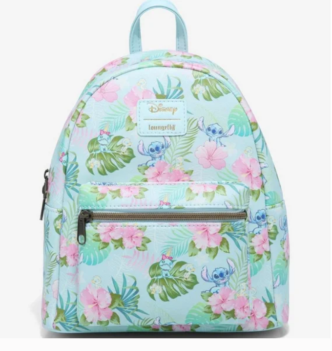 Loungefly Disney Lilo & Stitch Tropical Friends Mini Backpack - Front view
