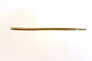 Bracelet (Monet) - 7" 14K Gold Plate Bracelet Crafted in a Beautiful Herringbone Pattern JL011