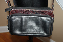 Load image into Gallery viewer, Brighton Vintage Crossbody Bag - Dark Brown Leather with signature silver accents HB011
