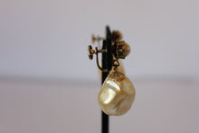 Load image into Gallery viewer, Earrings - Four pairs of vintage earrings with clip backs (Gold, and metallic designs) JL102
