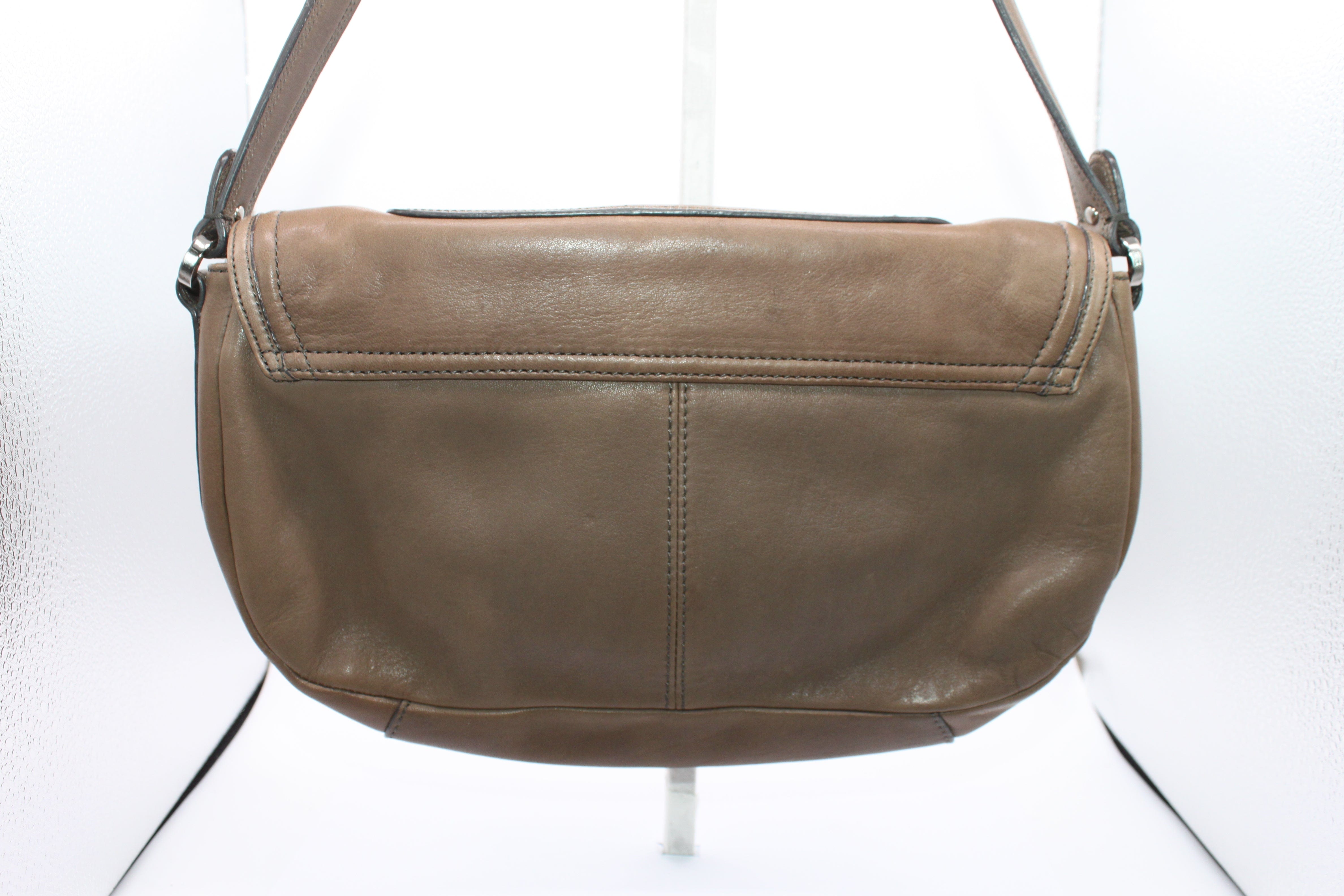 Handbags -Calvin Klein Shoulder Bag- Leather Medium Brown Color - NEW HB004