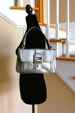 Load image into Gallery viewer, Handbags - Calvin Klein Shoulder Bag- Leather Metallic Gray HB005
