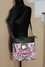 Load image into Gallery viewer, Handbags - Juicy Couture Crossbody Bag - Black and Pink eclectic pattern - Excellent Condition HB049
