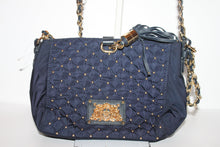 Load image into Gallery viewer, Handbags - Juicy Couture Crossbody/Shoulder Bag - Black embellished with gold beads HB018
