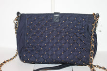 Load image into Gallery viewer, Handbags - Juicy Couture Crossbody/Shoulder Bag - Black embellished with gold beads HB018
