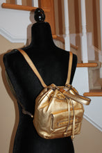 Load image into Gallery viewer, Handbags - Juicy Couture Mini Backpack - Gold with accents HB046
