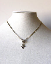 Load image into Gallery viewer, Necklace - Sterling silver chain 925 with beautiful cross pendant in zircon stones - 18&quot; chain JL054
