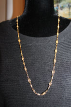 Load image into Gallery viewer, Necklace - 14K Gold Plate Vintage Necklace in beautiful swirl pattern - 30&quot;
