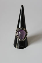 Load image into Gallery viewer, Rings - Purple Amethyst - genuine stone on sterling silver - size 9.0 JL098
