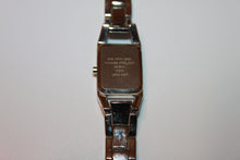 Load image into Gallery viewer, Watch (Nine West) - 6.5&quot; Women&#39;s Silver Watch with Black Face - Stainless Steel JL016
